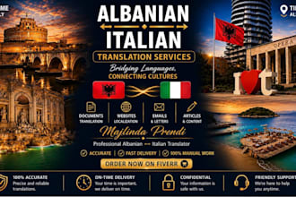translate albanian ,italian ,english professionally