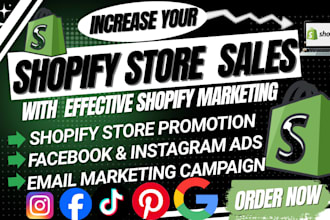 do ecommerce marketing and shopify promotion to boost store sales