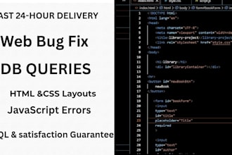 fix web bugs and write database queries