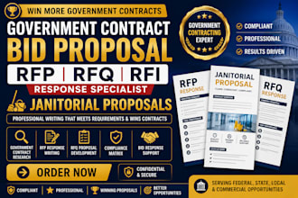 bid proposal rfp government contract rfq proposal writing janitorial proposal