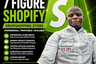 set up 7 figure shopify dropshipping store