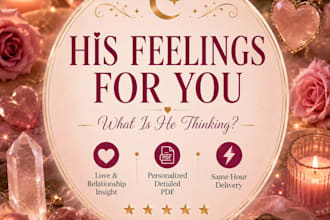 reveal his or her true feelings through a detailed tarot reading