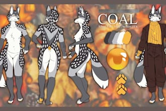 draw cute furry badge, telegram, discord, crypto stickers animated furry emotes