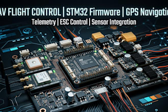 build uav flight control, stm32 firmware, gps navigation, telemetry, esc control