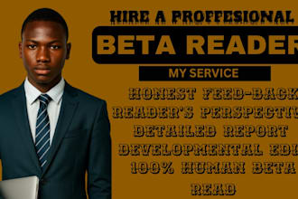 beta read all genre of manuscripts and provides honest feedback