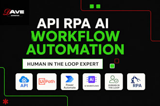 build API rpa ai workflow automation human in the loop wrk uipath power automate