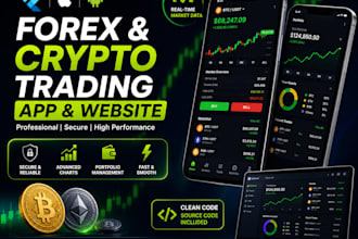 develop a professional forex crypto trading app and exchange website