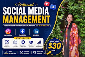 manage your social media accounts and grow engagement