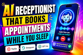 build an ai phone receptionist with twilio and deepgram for appointment booking