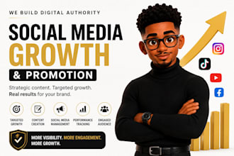 design organic social media growth and audience promotion campaigns
