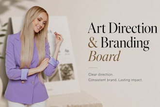 do art direction and branding board for your business