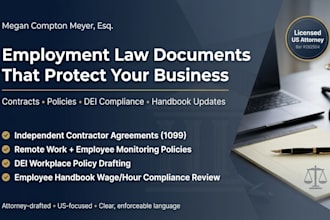 write a legal remote work and employee monitoring policy for your business