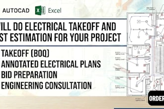 do electrical takeoff and cost estimation for your project