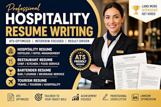 write ats hospitality restaurant hotelier tourism resume