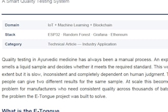 write SEO optimized technical blogs and articles on ai, ml and edtech