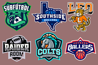 do mascot sports logo for sports team, club, business, tshirt desgin