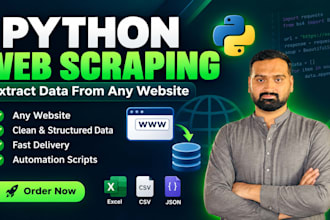 do web scraping, data scraping and data extraction