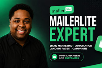set up mailerlite email marketing, automation, mailerlite landing pages expert