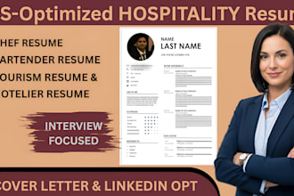 write a professional ats hospitality resume that gets interviews