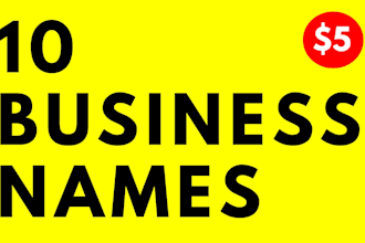 create 10 unforgettable business names