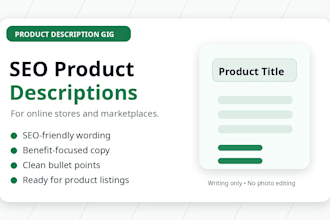 write SEO product descriptions for ecommerce