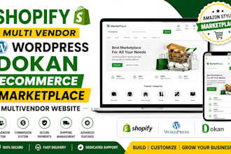 shopify multi vendor wordpress dokan ecommerce marketplace multivendor website