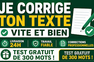 corriger et relire votre texte francais sans faute en 24h