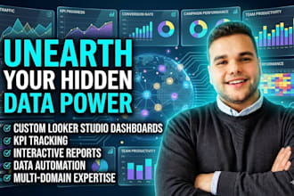 create an interactive looker studio dashboard and reports