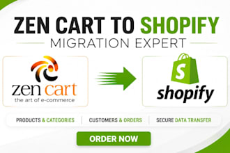 migrate zencart to shopify convert clone shopify website opencart jtl shop