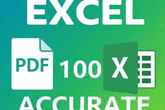 convert PDF to excel spreadsheet with 100 percent accurate