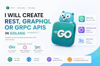 create rest, graphql or grpc apis in golang