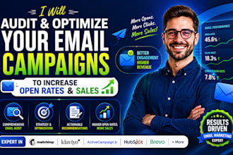 audit and optimize your email campaigns to boost open rates and sales