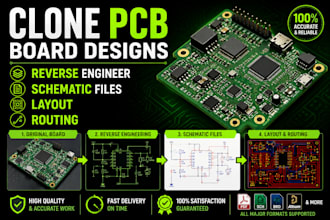 clone pcb board designs reverse engineer schematic files layout  routing