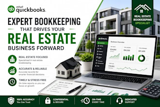 do real estate bookkeeping, rental and airbnb accounting in quickbooks online