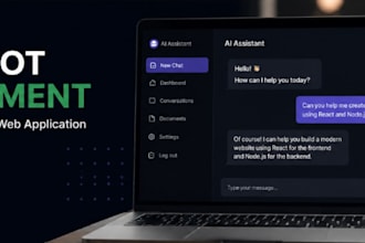 develop ai website, chatbot and web app using modern technologies