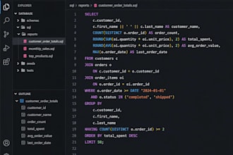 write, clean up, or troubleshoot a sql query