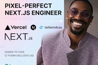 build a premium nextjs front end for your ai saas website or figma