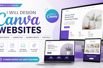 design canva website canva landing page canva business website canva portfolio