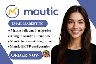set up mautic bulk email mautic listmonk mailgun integration mautic SMTP setup