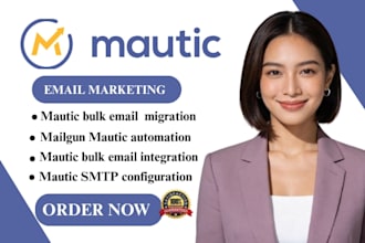 set up mautic bulk email mautic listmonk mailgun integration mautic SMTP setup