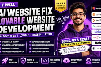 ai website fix,lovable website dev,base44, ai developer,lovable,replit