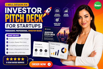 design an investor pitch deck for startups
