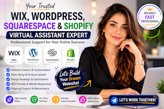be your wix wordpress shopify and squarespace expert