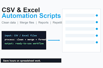 automate CSV excel cleanup and reporting with python