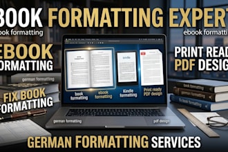 do book formatting, ebook formatting, fix book formatting, print book formatting