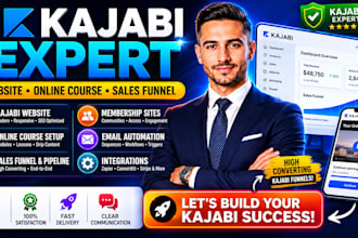 kajabi online course, kajabi sales funnel design kajabi website, kajabi expert