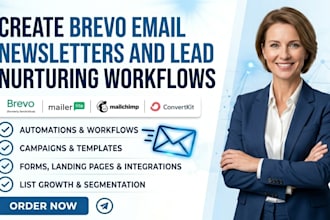 create brevo email automation newletters and lead nurturing workflow