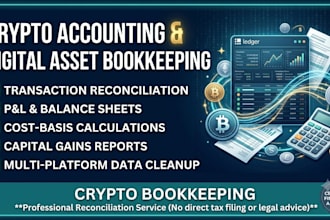 do crypto accounting bookkeeping and digital asset tax reconciliation