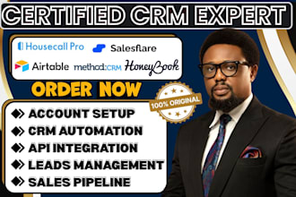 setup airtable salesflare automation honeybook housecall pro method CRM workflow