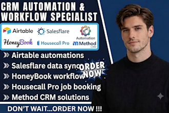 setup airtable salesflare automation honeybook housecall pro method CRM workflow